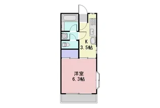 メゾンドール京目【3階】の間取り