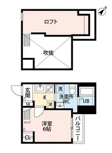 Tiare de Asuka【2階】の間取り