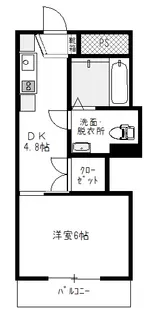 サンシティ金池【6階】の間取り