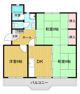 ヴィラ・エクセル【3階】の間取り