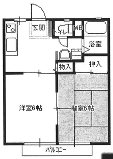 サンシティ松尾【2階】の間取り
