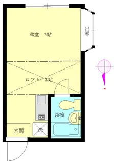 ハイツ大竹【1階】の間取り