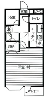 (ロフト付きアパート)FUJI倶楽部ハウス【1階】の間取り