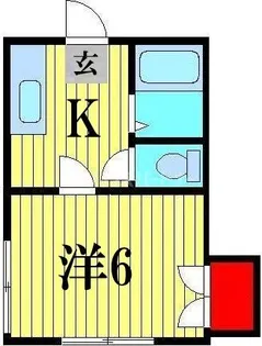 1Kの間取り画像