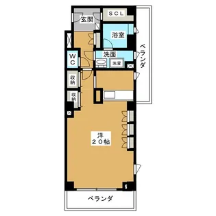 メイビル向陽町(新館)【1階】の間取り