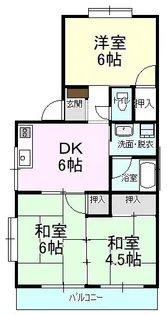 ドミール宮の前【2階】の間取り