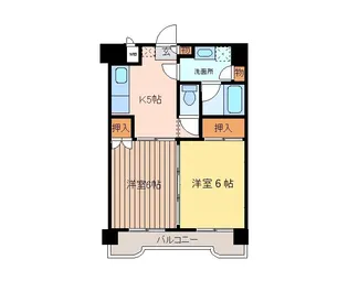 コーポフジサワ仙台【2階】の間取り