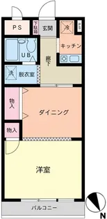 ダイアパレス足利【4階】の間取り