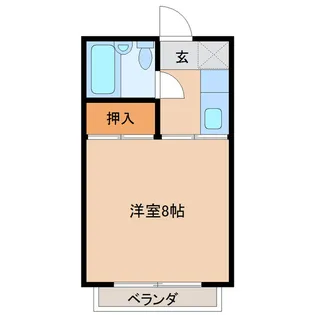 富山県富山市新庄町【アパート】の間取り