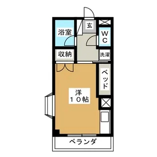 1Rの間取り画像