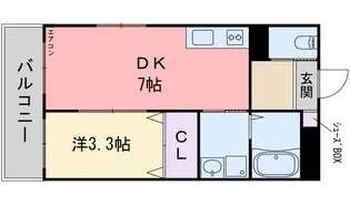 アスピラシオン ノーヴァ前原【3階】の間取り