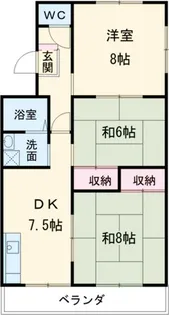 ハイツホーエイ【1階】の間取り