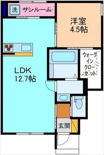 リラ・フィーユ下冨居【2階】の間取り