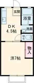 パナハイツ・A【1階】の間取り