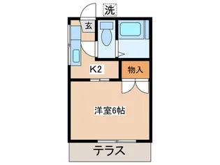 ハイツトキワ【1階】の間取り