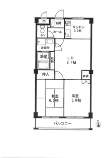 クイーンズタウンIII【2階】の間取り