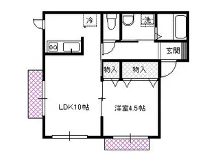 静岡県駿東郡長泉町下土狩【アパート】の間取り