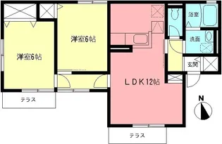 ブルメゾン【1階】の間取り
