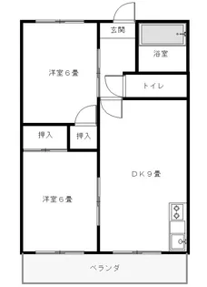 ハイツコシイシII【2階】の間取り