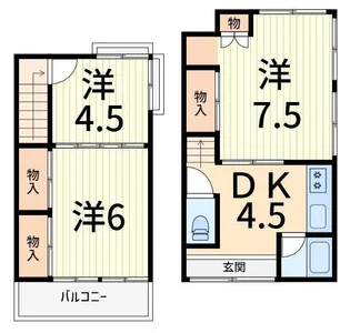 東京都葛飾区南水元4【一戸建】の間取り