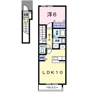 1LDKの間取り画像