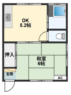 倉林ハイツ【1階】の間取り