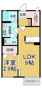 メゾン・ボヌールB【1階】の間取り