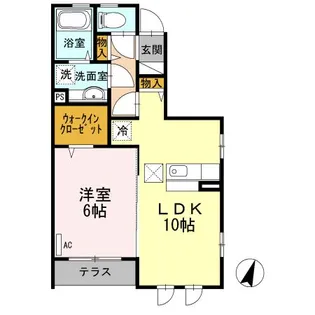 メゾン・ド・グランメールTIII【1階】の間取り