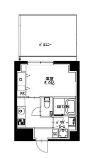 東京都新宿区市谷仲之町【マンション】の間取り