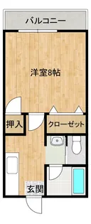 サンピュアージュ【2階】の間取り