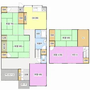 静岡県浜松市中央区米津町【一戸建】の間取り