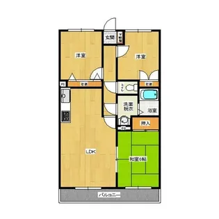 末広マンション【1階】の間取り