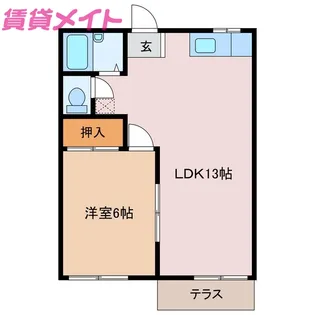 カプレーナ桑名 A棟【1階】の間取り