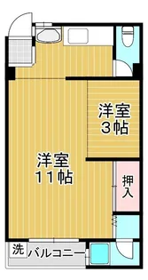 嶋川マンション【3階】の間取り