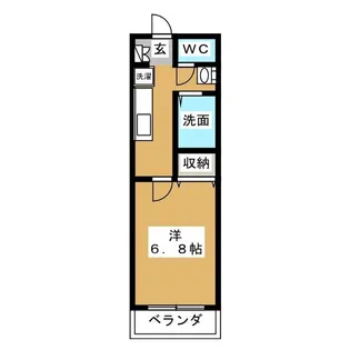神奈川県横浜市港北区篠原西町【アパート】の間取り
