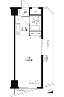 コスモリード蒲田【2階】の間取り