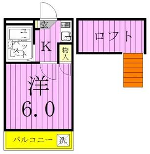 サンハイム馬橋【1階】の間取り