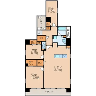 M’s Ark Hisaya-odori【12階】の間取り