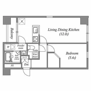 オーパスホームズ八丁堀【7階】の間取り