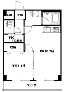 ヴィラデステKOSUGE【3階】の間取り