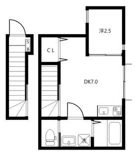 ベレガンス鷹之台【2階】の間取り