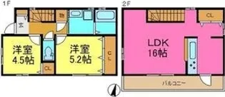 愛知県名古屋市守山区向台1【一戸建】の間取り