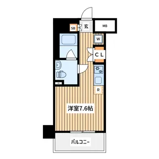 クラリッサ 横浜 アレッタ【3階】の間取り