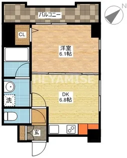 イ・メゾン麹屋【6階】の間取り