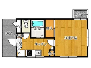 コンチェルト池野【3階】の間取り