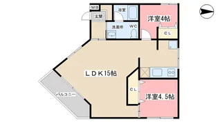 PARK HILLS OYAKE Villa 3【3階】の間取り