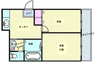 エスポワール福島【2階】の間取り