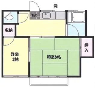 クローバー荘【2階】の間取り