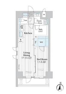 L・BASE押上South【4階】の間取り