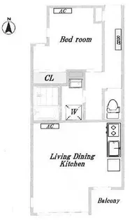 東京都港区南麻布1【マンション】の間取り